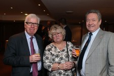 Bob Bansback OBE with Mary and Keith Fisher of The Institute of Meat.