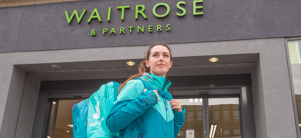 Waitrose signs up with Deliveroo to offer a quick food delivery service