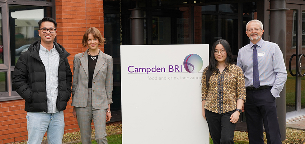 IFTSA competition winners begin UK tour with a visit to Campden BRI