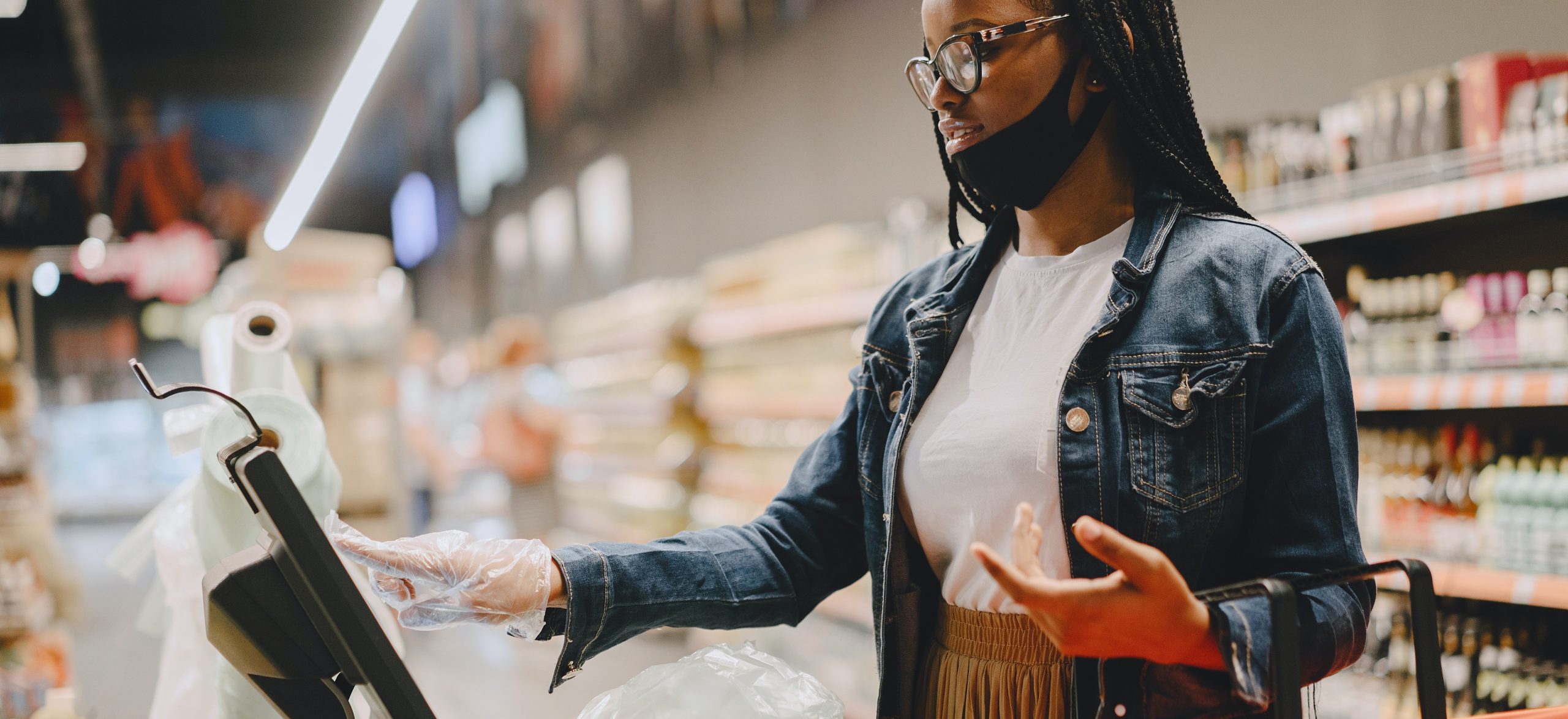 pexels person at supermarket