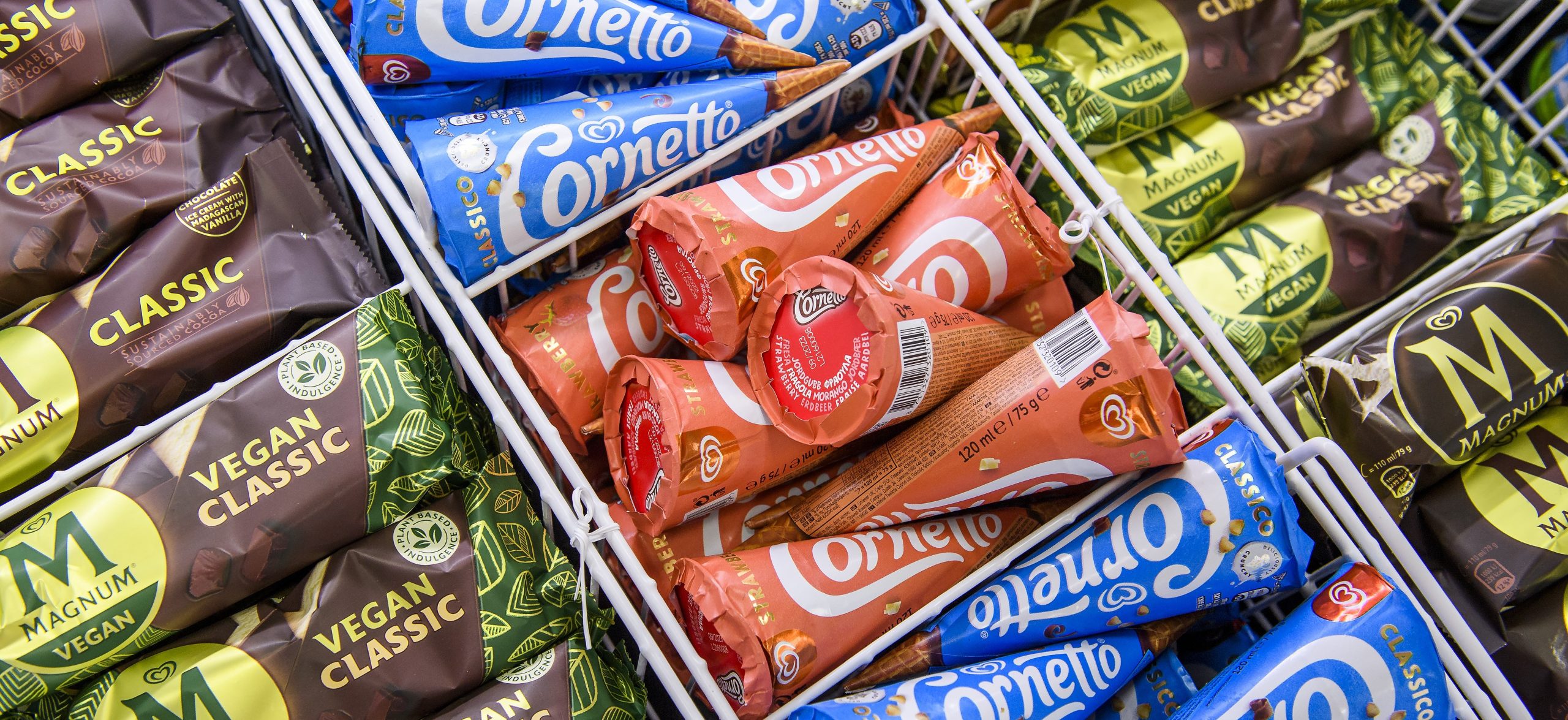 Magnum and Cornetto Unilever – Copy A collection of Magnum and Cornetto ice creams.