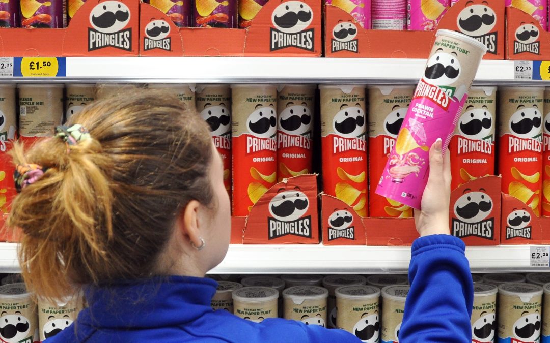 Recyclable Pringles tubes rolled out across Tesco stores