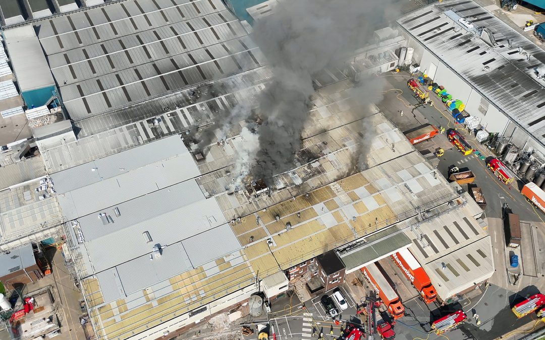 Commercial property fire reported at Warburtons bakery