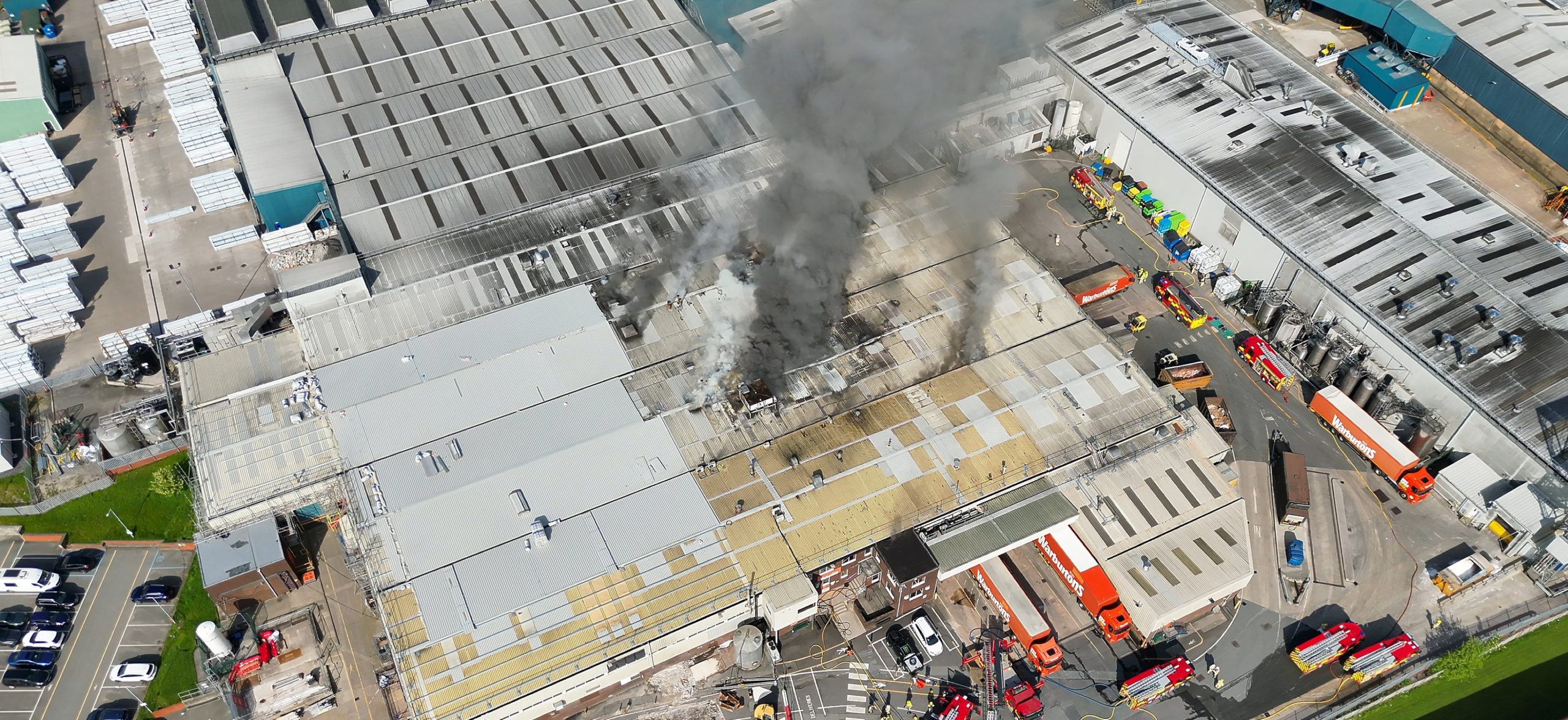 Warburtons Burnley facility fire